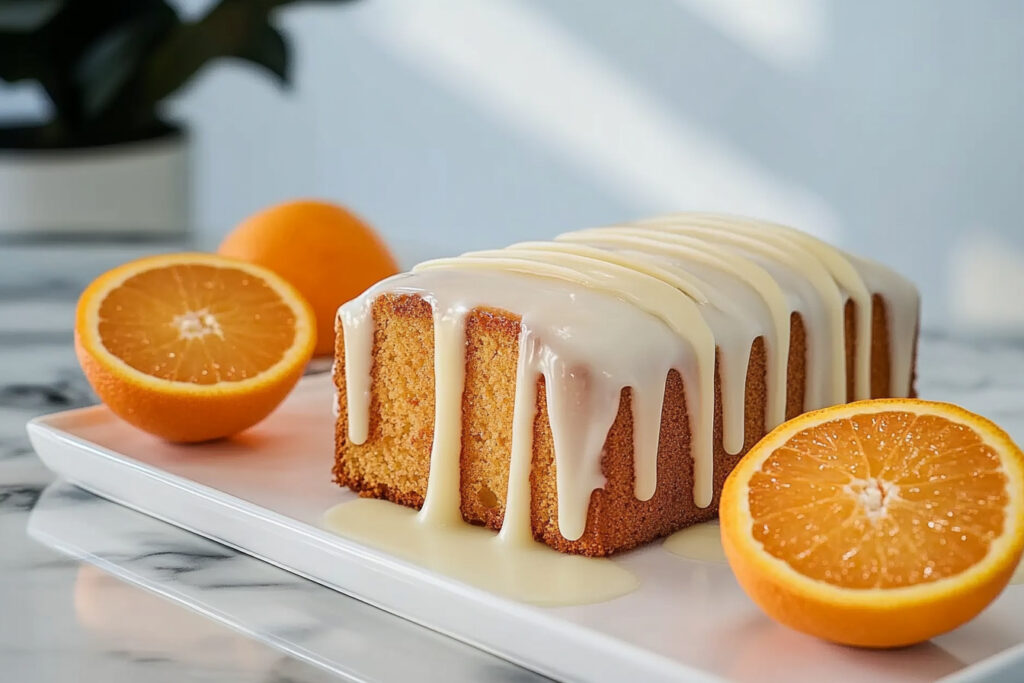 A smooth and shiny simple orange glaze made with fresh orange juice and zest, perfect for drizzling over cakes, muffins, and pastries.