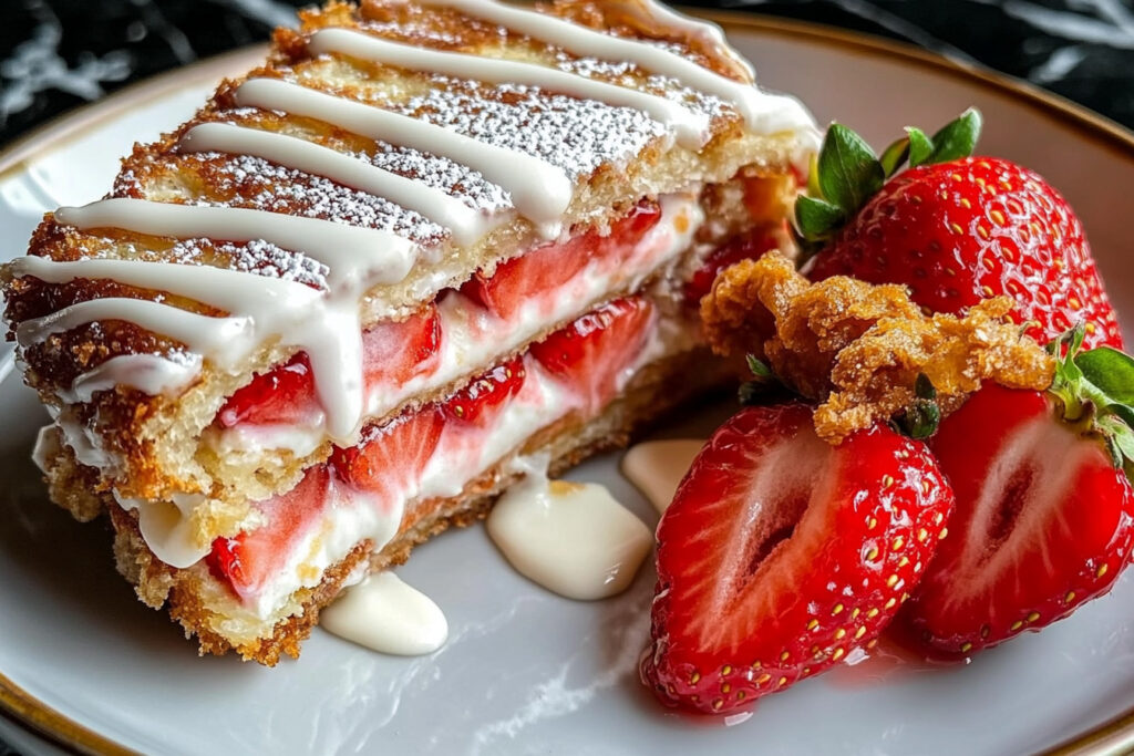 Easy Fried Strawberry Cheesecake Sandwiches: A Decadent Dessert Recipe